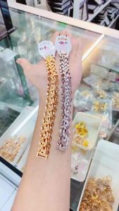 Gelang Tangan Gnsis 925 Rantai Sisik Naga Kepang Wanita Dewasa Remaja Trend Elegan