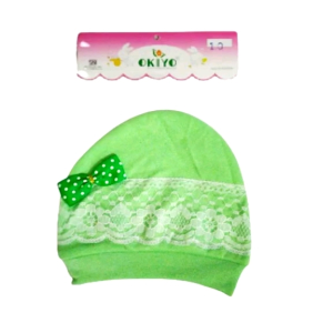 Topi bayi renda perempuan Pita Okiyo murah