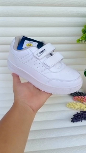 Sepatu sneakers putih perekat anak size 31-36 keren murah - sepatu kasual anak laki-laki - sepatu murah anak cowok - sepatu keren anak laki-laki