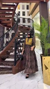 MIDI DRESS LEOPARD BY SHR