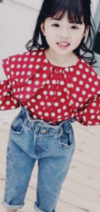 Celana Panjang Jeans Anak Perempuan 2-7 Tahun - Inara Highwaist