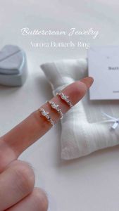 Aurora s925 Sterling Silver Butterfly Flutter Ring in Silver