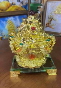 Thỏi vàng hạt châu tài lộc để ban Thần Tài( Kim nguyên bảo mắt rồng)