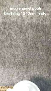 MUG BLIRIK JADUL DAN PUTIH KEMBANG KALENG Vintage 10-12cm