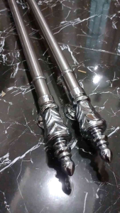 Gagang Handle Pintu Kaki Baut Tembus Berbahan Full Kuningan Panjang 108cm