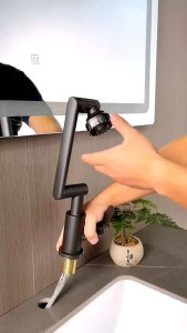 Win-Win Stainless Steel 304 Kitchen Bathroom Sink Washing Basin 360° Rotation Pillar Tap