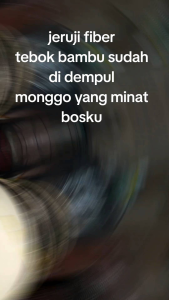 sangkar murai no. 2 jeruji fiber tebok bambu sudah di dempul
