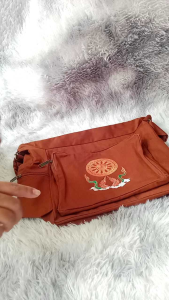 ย่าม ย่ามพระ กระเป๋าพระ ผ้ายีนส์ มี5ช่องซิป กระเป๋าปรับสาย ย่ามกิจนิมนต์พระ