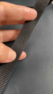 สายกระเป๋า เชือกไนลอน สายจูง สายรัด ขนาด 1.5ซม ดำ 1 แพ็ค 5 เมตร