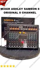 Mixer Ashley Samson 8, Samson 6, Samson 4, Original 4, 6, 8 Channel asli Ashley Samson4, Samson6, Samson8, Bluetooth - Soundcard