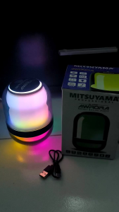 MITSUYAMA PORTABLE WIRELESS SPEAKER 5W + LED RGB MS-4020BT AWRORA BAGUS KUALITAS TERBAIK