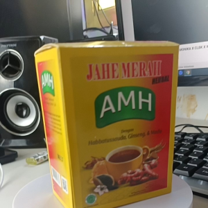Jahe merah herbal AMH. Habbatusauda+ginseng dan madu