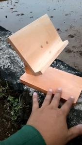 Holder Hp Penyanga Hp Standing Frame Kayu Holder Tablet Penyanga Tablet