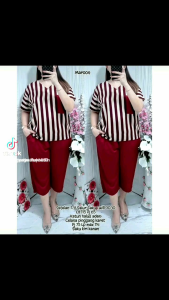 Real pict setelan  salur saku polos # setelan saku polos