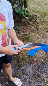 เคียวตัดปาล์มต่อด้าม ใช้สวมท่องอลูมิเนียม โดยไม่ต้องใส่แระกับ