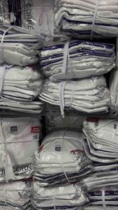 100% Original Blue Corner Plain White Polo Shirt for Men (cotton)