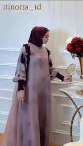 Qaira Dress Outer Set 3in1 By Nona