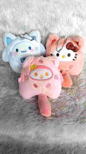 Gantungan Tas Boneka Plush Doll Karakter Sanrio Gantungan Kunci Boneka Kuromi Melody Hello Kitty Cinnamoroll