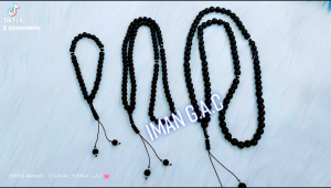 Tasbih limbad hitam 10mm 99butir/tasbih limbad oleh2 haji dan umroh