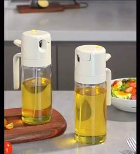 550ML Oil Sprayer Bottle BBQ Cooking 2 in 1 Oil Dispenser