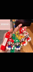 【TERESA】A90 Rantai Kunci Kartun Mario|Cartoon Mario Keychain|卡通马里奥钥匙扣|车钥匙扣 / 包包挂件 / 游戏迷收藏饰品
