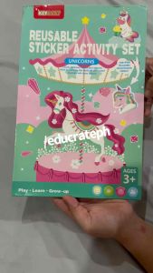 Keybaby Jumbo Reusable Sticker Activity Set 100pcs sticker by educratePH Animal mermaid unicorns