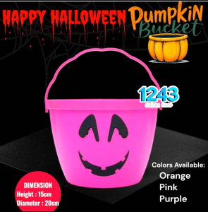 Halloween Trick or Treat Bucket with Handle