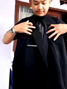 Jas Pria Formal Slimfit / Blazer Pria Biru Muda