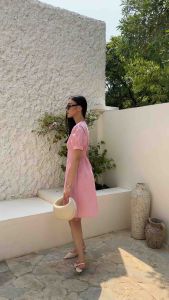 JESSICA DRESS BUTTON WANITA KEKINIAN DRESS MIDI CASUAL BAHAN KATUN PREMIUM - COD BAYAR DITEMPAT 9359