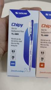 Combo 6/10/20 Bút bi Thiên Long TL-089 mực xanh/đỏ ngòi 0.5mm nét viết đều dành cho học sinh văn phòng