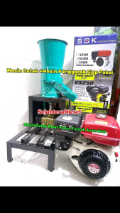 Mesin Cetak Pelet Ternak Pencetak Pelet Pakan Ikan+Mesin Penggerak 9.0HP Siap Pakai