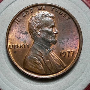 Koin Asing kuno Koleksi lawas 0ne cent Tahun 1977