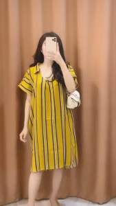 HOME DRESS VNECK DASTER KEKINIAN BAHAN RAYON ADEM