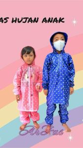 ARFAS / jas hujan anak bahan pvc lentur anti rembes / jas hujan anak laki laki dan perempuan