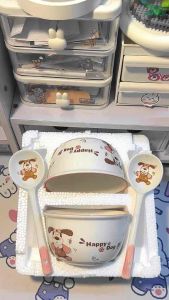 Bát Sứ Chén Sứ 11.7cm Cho Bé Nhiều Họa Tiết Gấu Mèo Bát Sứ Ăn Cơm Không Kèm Muỗng