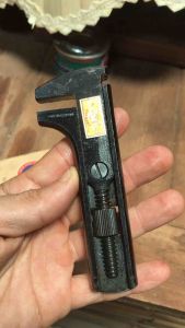 Rare Antique Adjustable Spanner Made in Germany ประแจเลื่อนโบราณ ประแจคอม้ารุ่นเก่า 4-1/2 นิ้ว Deer Head Brand