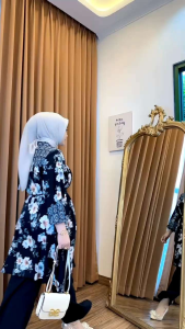 AMANDA SET TUNIK BEST SELLER SETELAN TUNIK BUNGA TERLARIS SETELAN WANITA MUSLIMAH KEKINIAN