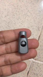 5 cái - Nút chặn nhựa hình khối tứ giác chắc chắn phủ tĩnh điện dùng trong áo khoácbalo rút giày cố định đầu dây