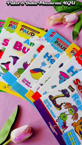 Buku Seri Mewarnai Kreatif PAUD (Paket Isi 8 Buku) - KGU