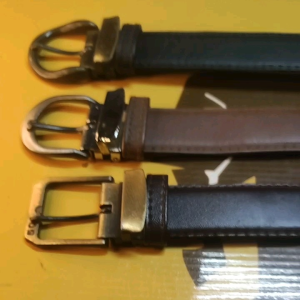 เข็มขัดสายพีวีซีขนาด1.2นิ้วยาว44นิ้วหัวหนีบซิ้งค์ผสมสีนิเกิลเงิน