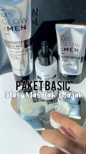 Ms Glow Men Paket Basic - Paket Perawatan Khusus Pria Isi 3