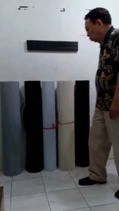 kasa aluminium lubang kecil 1 roll