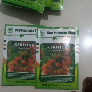 Bibit Benih Tomat Unggul Keriting Isi 1250 Butir Cap Permata Hijau Setara GAMMARA F1 Panah Merah