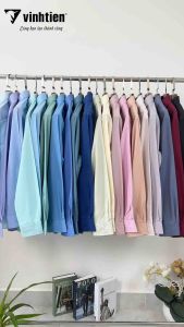 (Freeship Max)[HCM]Áo Sơ Mi Dài Tay Trơn Màu Form Regular Vĩnh Tiến 325.1 - Nhiều Màu