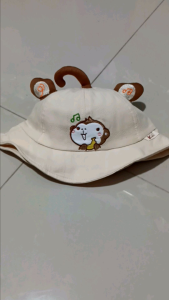 Topi Anak 0-2 Tahun Singing Monkey Bucket Hat Import
