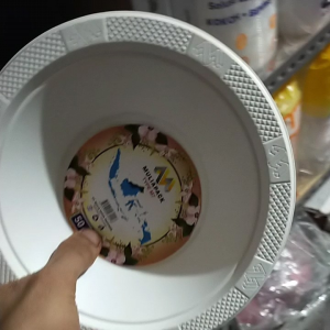 Mangkok plastik putih susu ukuran M7 mangkuk besar big [50 Pcs]