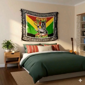 KAIN PANTAI MOTIF BOB MARLEY/KAIN BALI MOTIF SONG OF FREEDOM/KAIN BALI BAHAN RAYON PJ 150 X LB 110 CM