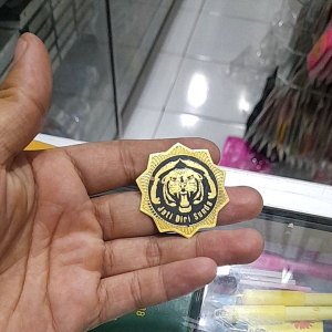 PIN JATI DIRI SUNDA BAHAN KUNINGAN / PIN JATIDIRI SUNDA ASLI