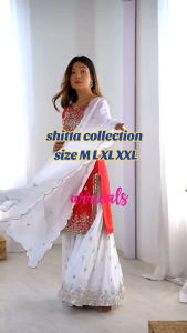 [PRE-ORDER] 2025 MAY READYMADE BOLLYWOOD SUIT WITH SHARARA PANT WITH EMBROIDERY SEQUINS WORK SIZE M TO 2XL ( DELIVERY 10 WORKING DAYS) ETA: 2025-08-30 |  INDIAN TRADITIONAL WEAR| PARTY WEAR BOLLYWOOD SUIT| BAJU BOLLYWOOD PEREMPUAN MUSLIMAH