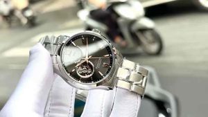 ĐỒNG HỒ NAM CHÍNH HÃNG ORIENT STAR RK-AT0009N Automatic Open Heart Grey Dial Skeleton Silver Stainless Steel For Men